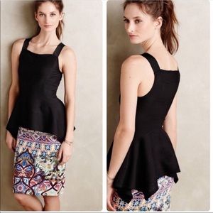 NWT Anthropologie Deletta Origami Peplum Tank